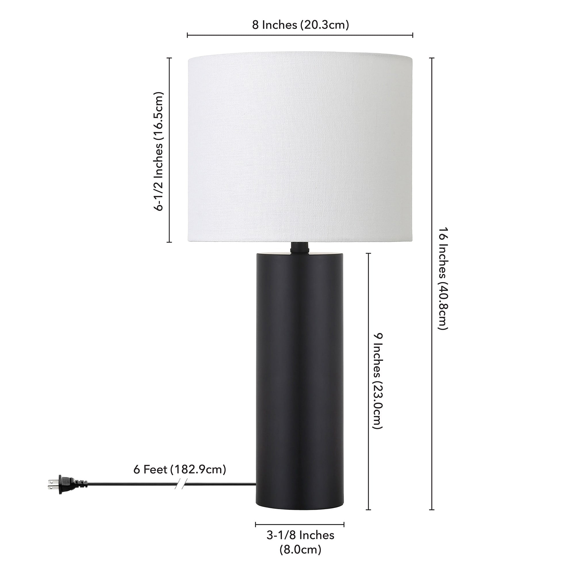Elevate Your Space with the York 16" Tall Mid-Century Modern Table Lamp - Perfect for Any Room