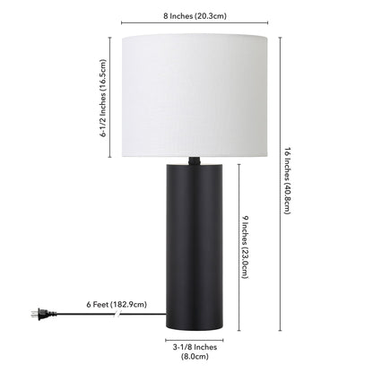 Elevate Your Space with the York 16" Tall Mid-Century Modern Table Lamp - Perfect for Any Room