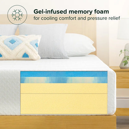 10" Medium Cooling Gel Memory Foam Mattress