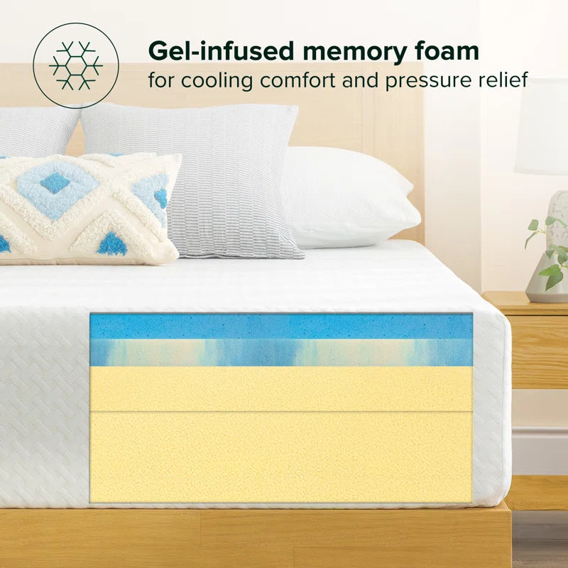 10" Medium Cooling Gel Memory Foam Mattress
