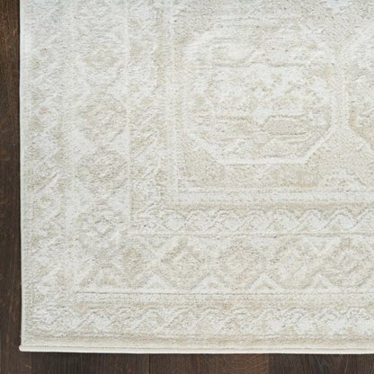 Dekor Ivory Beige 8 Ft. X 10 Ft. Geometric Traditional Area Rug