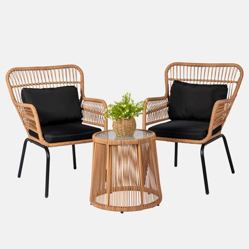 Dawna 2 - Person Patio Conversation Set with Cushions