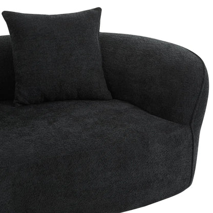 Hession Boneless 126" Modern Compression Curved Sectional Sofa