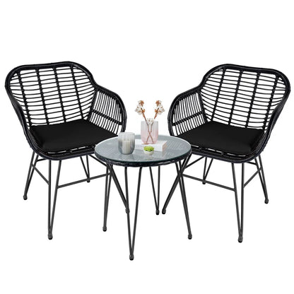Virgie 2 - Person Patio Conversation Set with Cushions