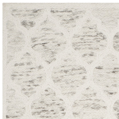 Handmade Grey / Ivory Rug