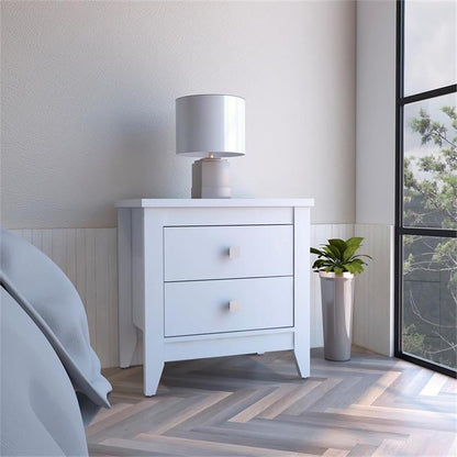 2 Shelf Wood Nightstand - Set of 2