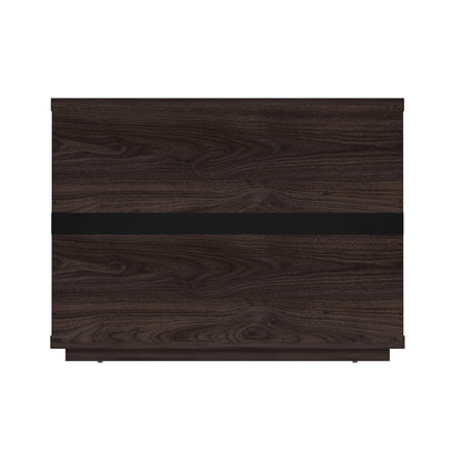 Evelyn Modern 32 Brown Nightstand 2.0 with 2 Full Extension Drawers - Set of 2