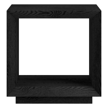 22 In. Black Grain Square Top End Table