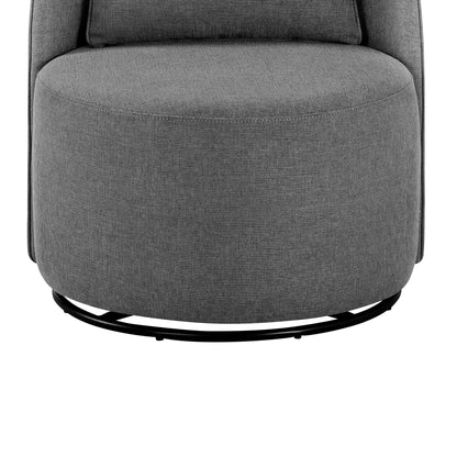Juliet Modern Arch Swivel Accent Chair, Gray