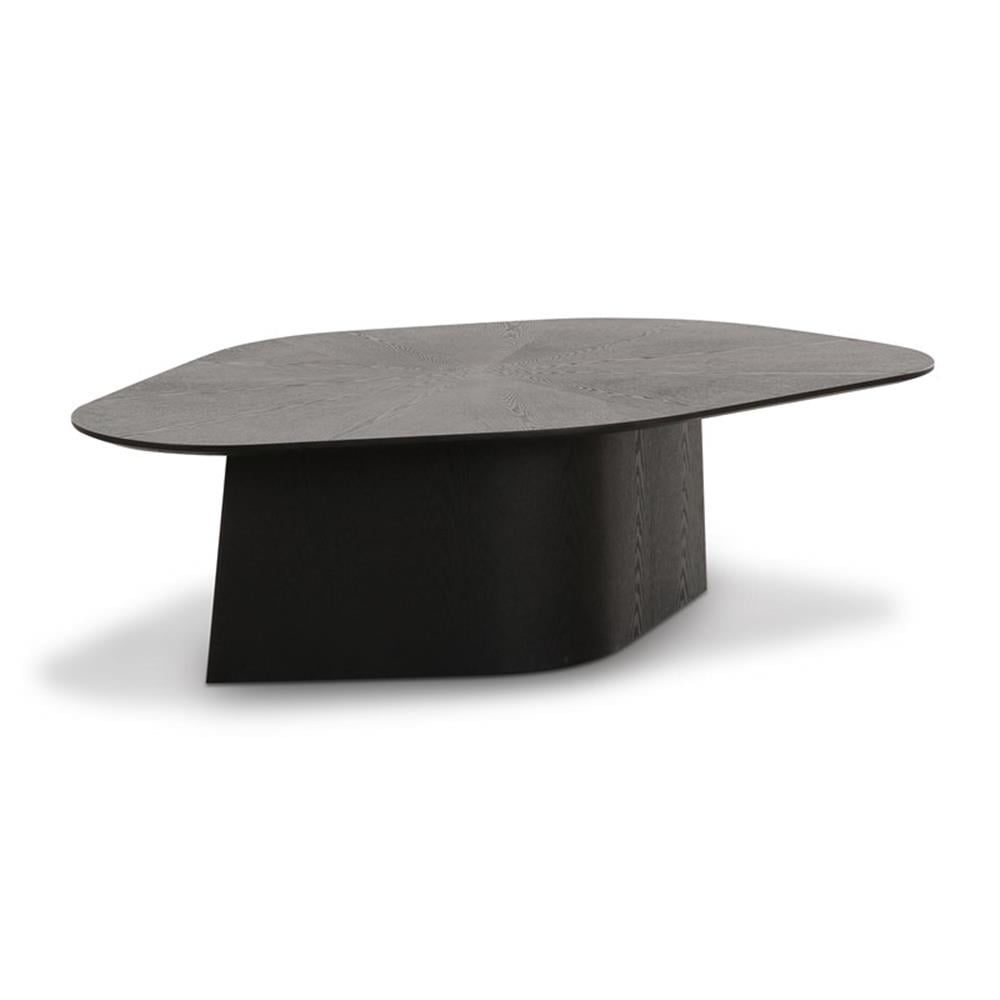 Contemporary Accent Black Ash Geometric Coffee Table
