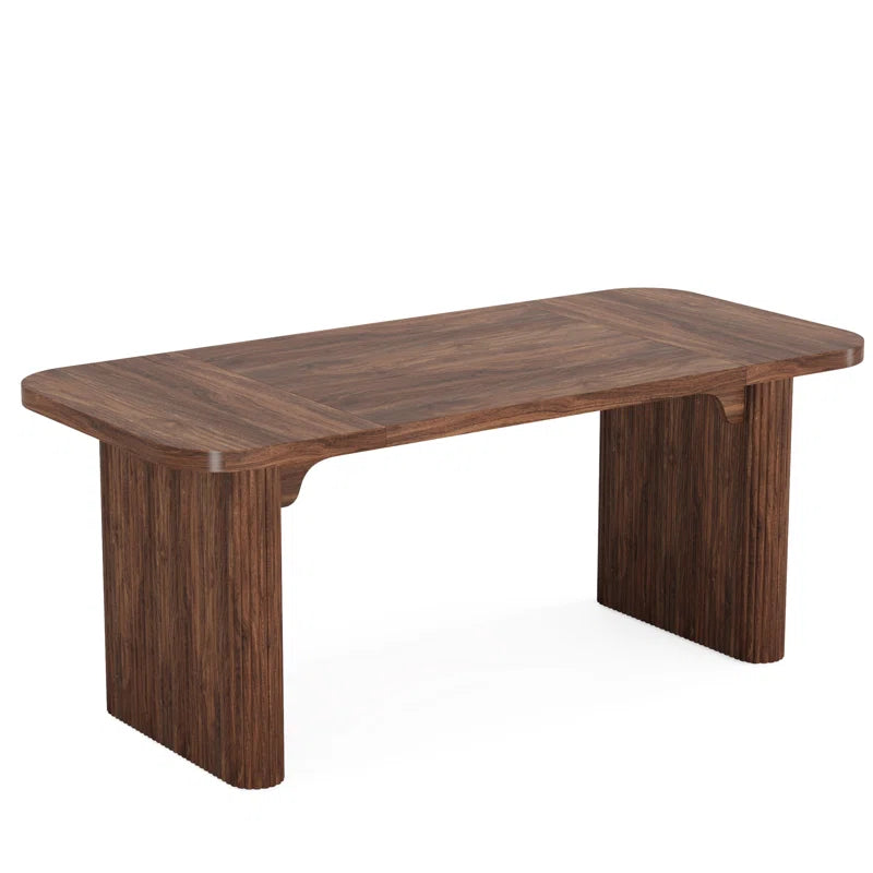 Girace 62.99'' W Modern Simple Executive Computer Desk with Engineered Wood Top and Legs