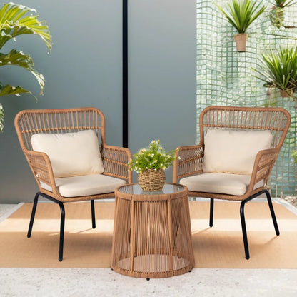 Dawna 2 - Person Patio Conversation Set with Cushions