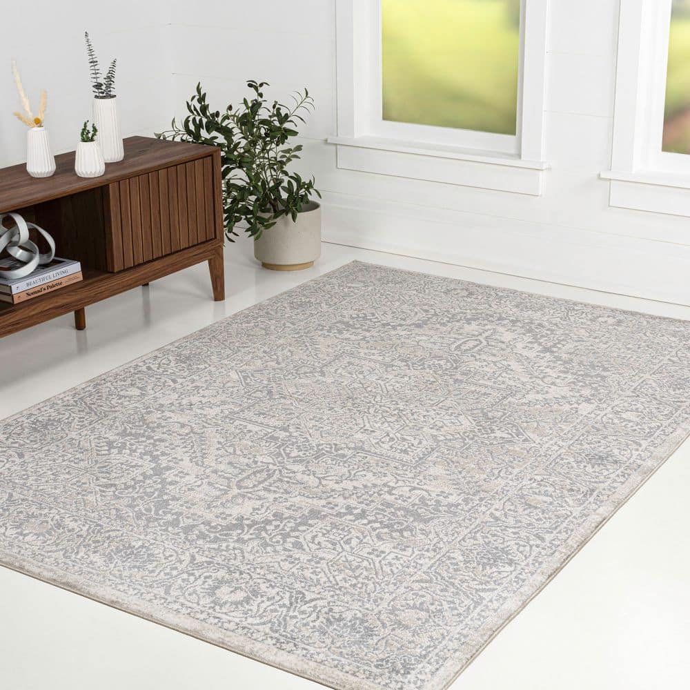 Modern 8 Ft. X 10 Ft. Persian Vintage Medallion Creamarea Rug
