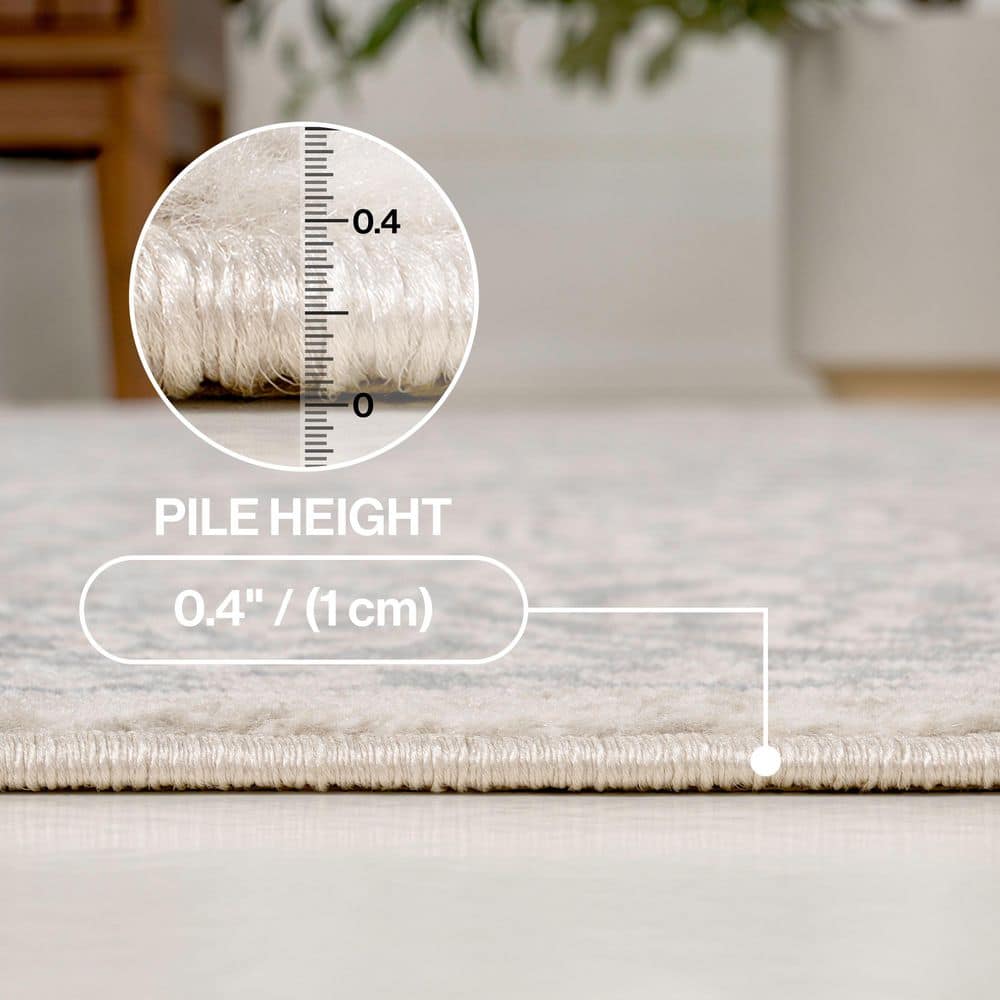 Modern 8 Ft. X 10 Ft. Persian Vintage Medallion Creamarea Rug