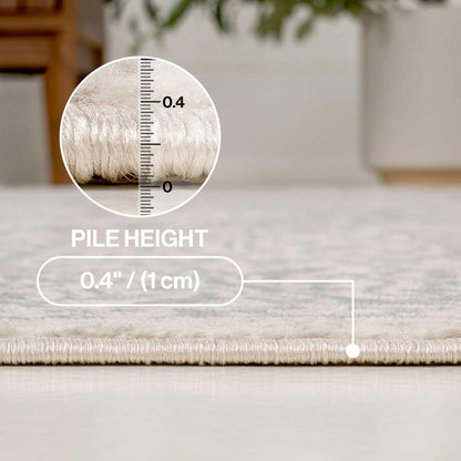 Modern 8 Ft. X 10 Ft. Persian Vintage Medallion Creamarea Rug