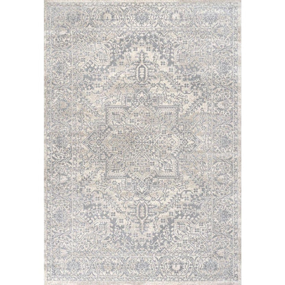 Modern 8 Ft. X 10 Ft. Persian Vintage Medallion Creamarea Rug