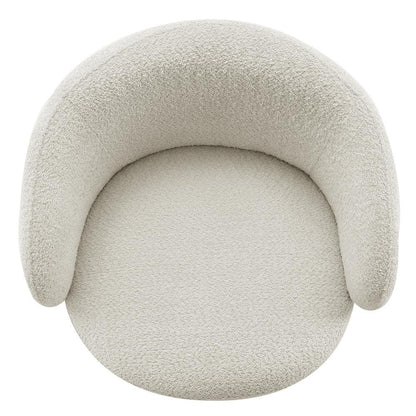 Accent Chair Modern Upholstered round Barrel Armchair