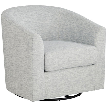 3/4" Wide Gray Fabric Swivel Chair