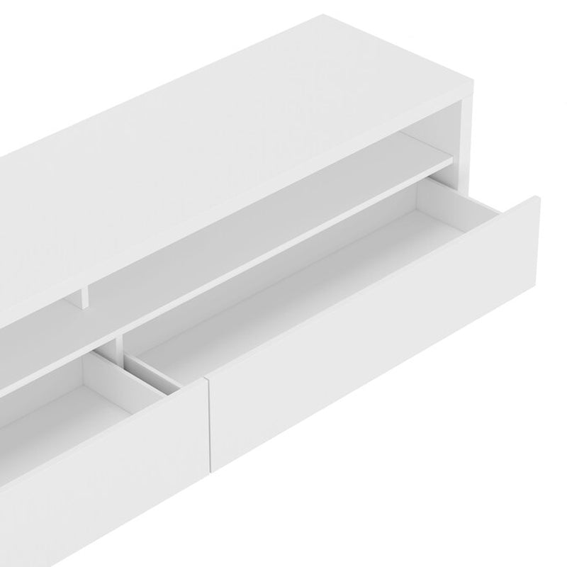 Modern/Contemporary White 70-In W TV Stand ( Accommodates Tvs up to 55-In )