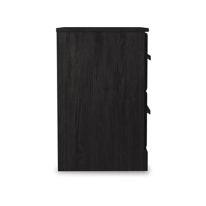 Casual Belachime 2 Drawer Nightstand, Black