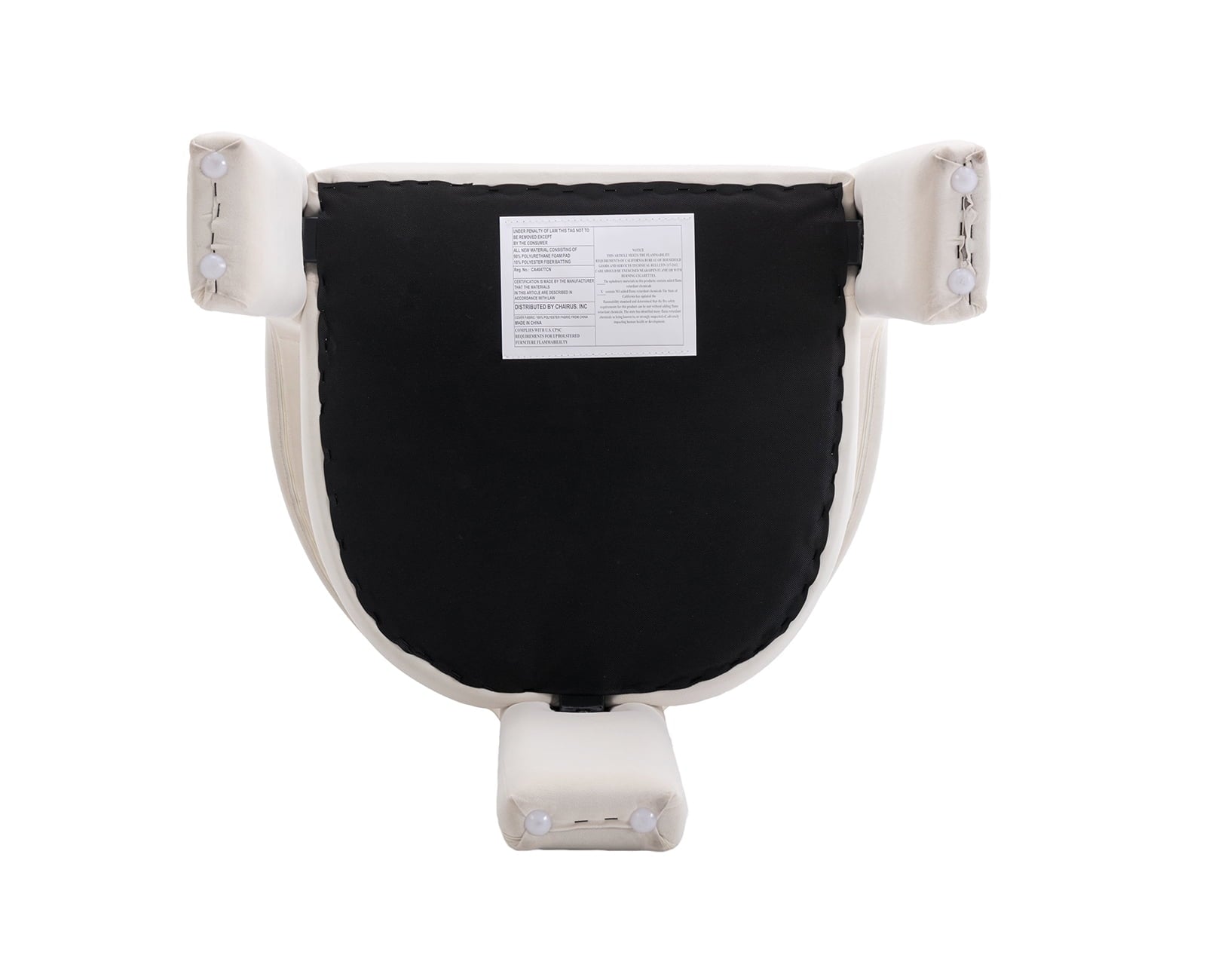 Modern Velvet Upholstered Side Armchair for Living Room, Ivory