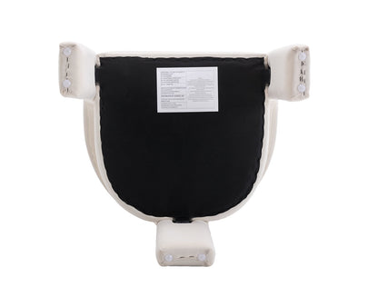 Modern Velvet Upholstered Side Armchair for Living Room, Ivory