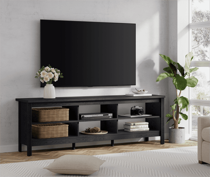 TV console with 6 Storage for Living Room and fits up to 75 Inch TV