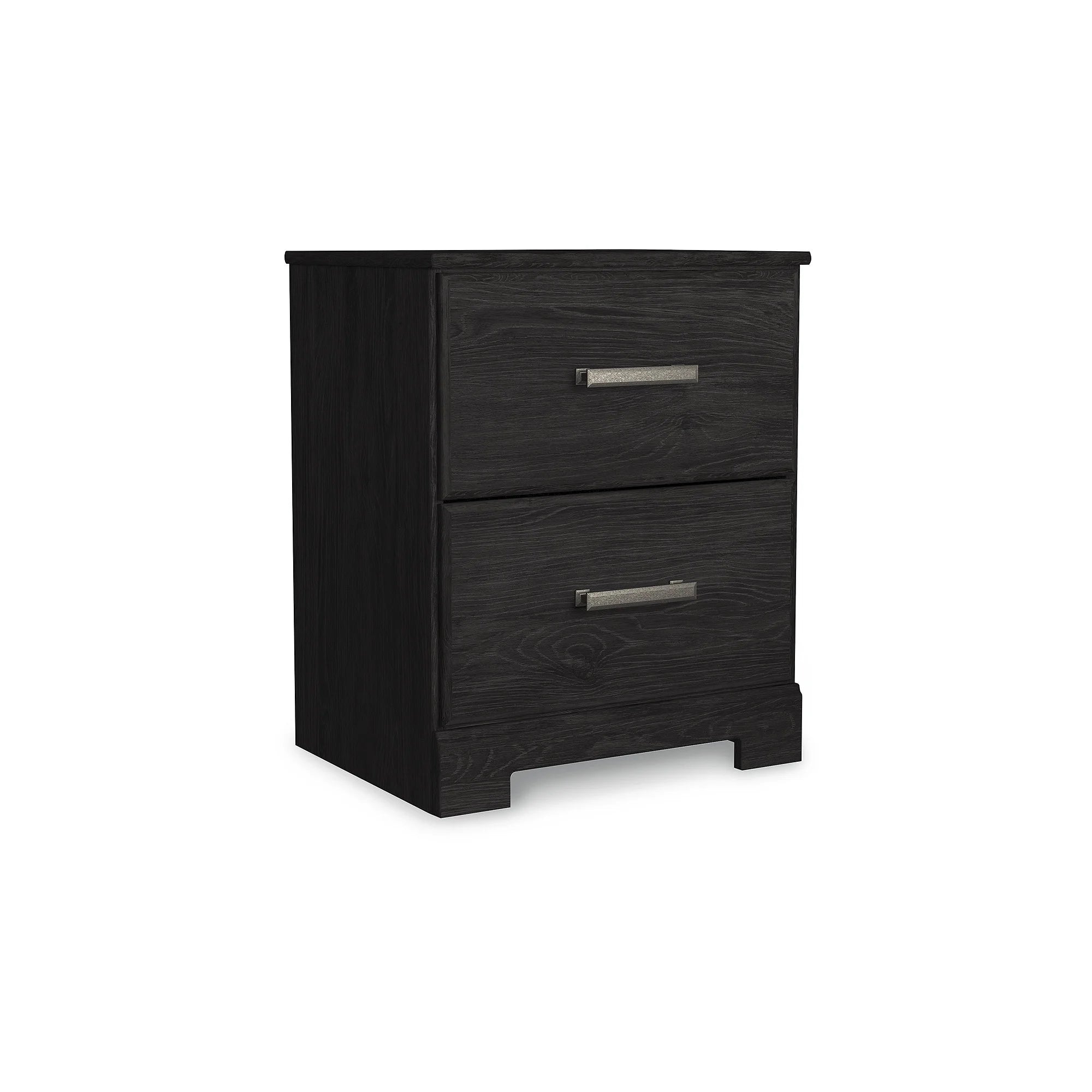 Casual Belachime 2 Drawer Nightstand, Black