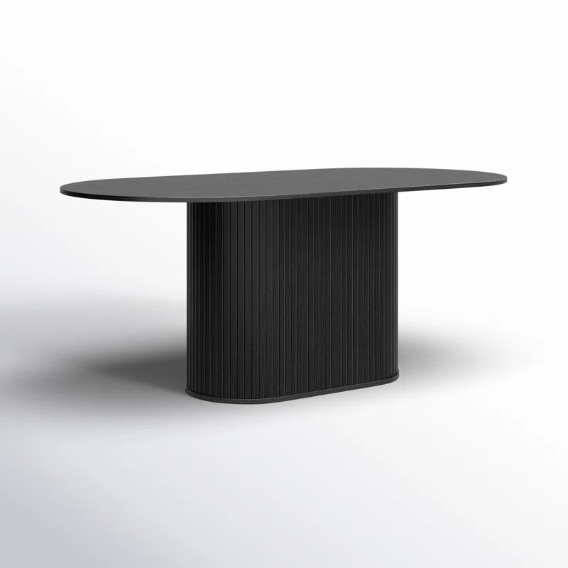 Iris Oak Oval Dining Table