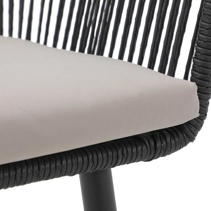 Cassil Premium All-Weather Wicker Outdoor Dining Armchair with Cushion