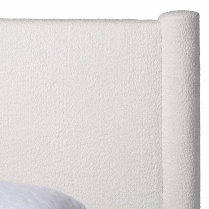 Laria Modern Platform Bed, Queen, White