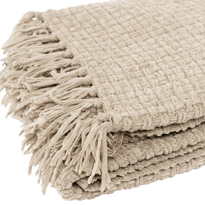 Chenille Hand Woven Throw Blanket