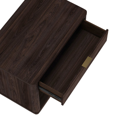 Evelyn Modern 32 Brown Nightstand 2.0 with 2 Full Extension Drawers - Set of 2