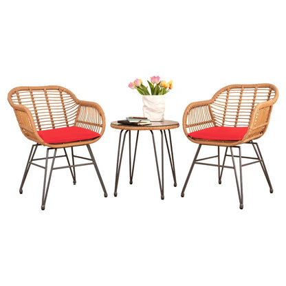 Virgie 2 - Person Patio Conversation Set with Cushions