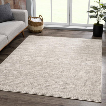 Ivory Beige 7.8Ft. X 10 Ft. Area Rug