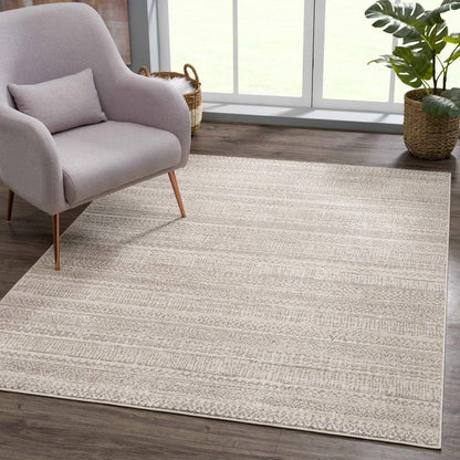 Ivory Beige 7.8Ft. X 10 Ft. Area Rug
