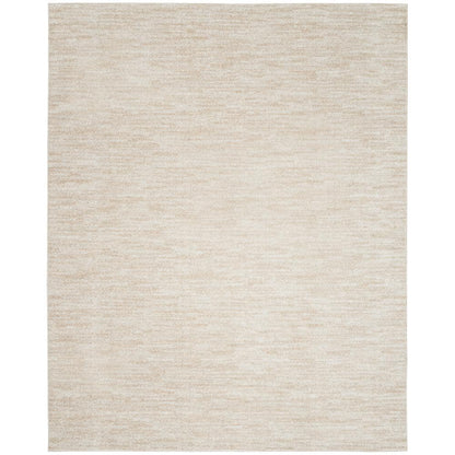 Ivory Beige Solid Contemporary Indoor 8 Ft. X 10 Ft.