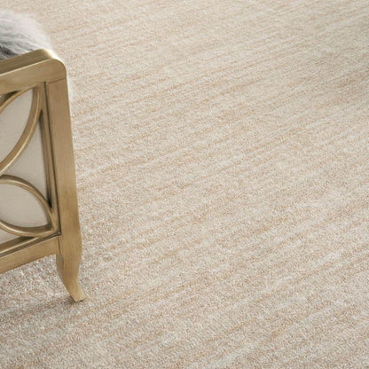 Ivory Beige Solid Contemporary Indoor 8 Ft. X 10 Ft.