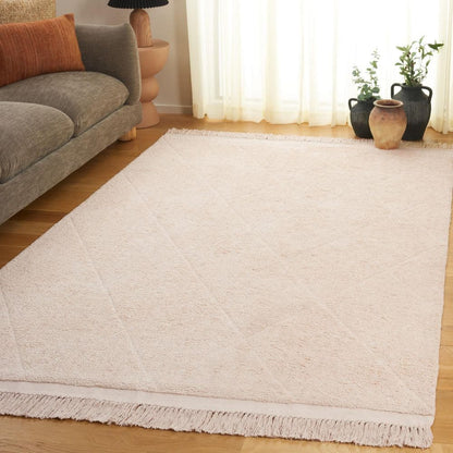 8 Ft. X 10 Ft. Machine Washable High-Low Diamond Solid Area Rug