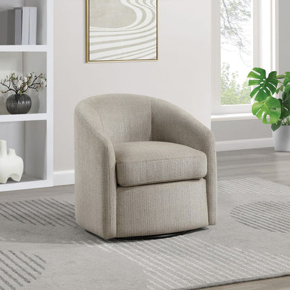 Marble Fabric Swivel Side Chair