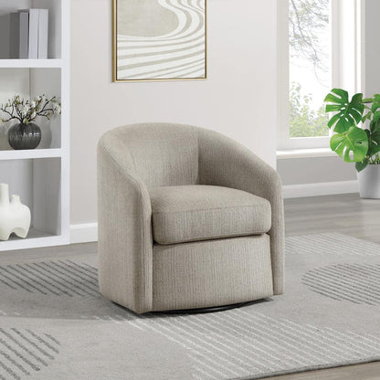 Marble Fabric Swivel Side Chair