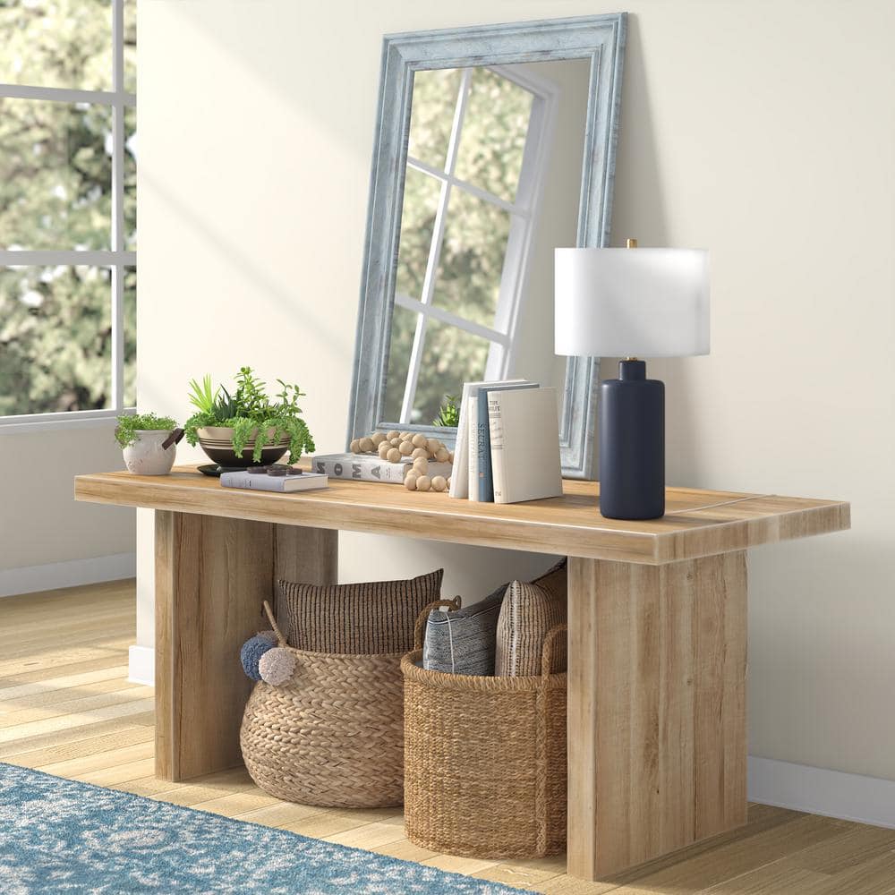 25 In. Matte Navy Blue Table Lamp