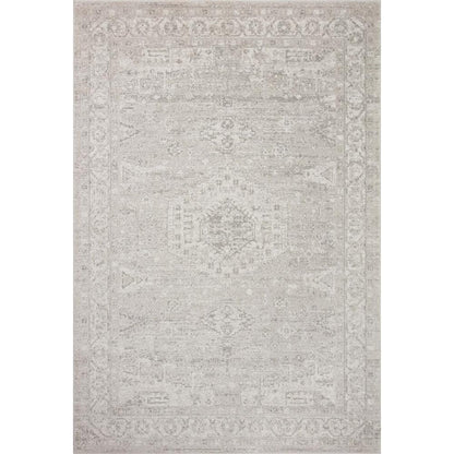 Silver/Ivory Oriental Area Rug 7 Ft. - 10 In. X 10 Ft.