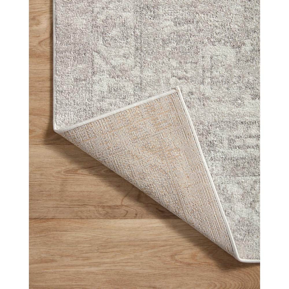 Silver/Ivory Oriental Area Rug 7 Ft. - 10 In. X 10 Ft.
