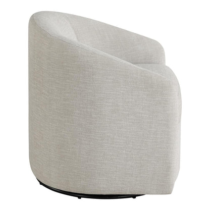 Bella Stone Fabric Swivel Side Chair