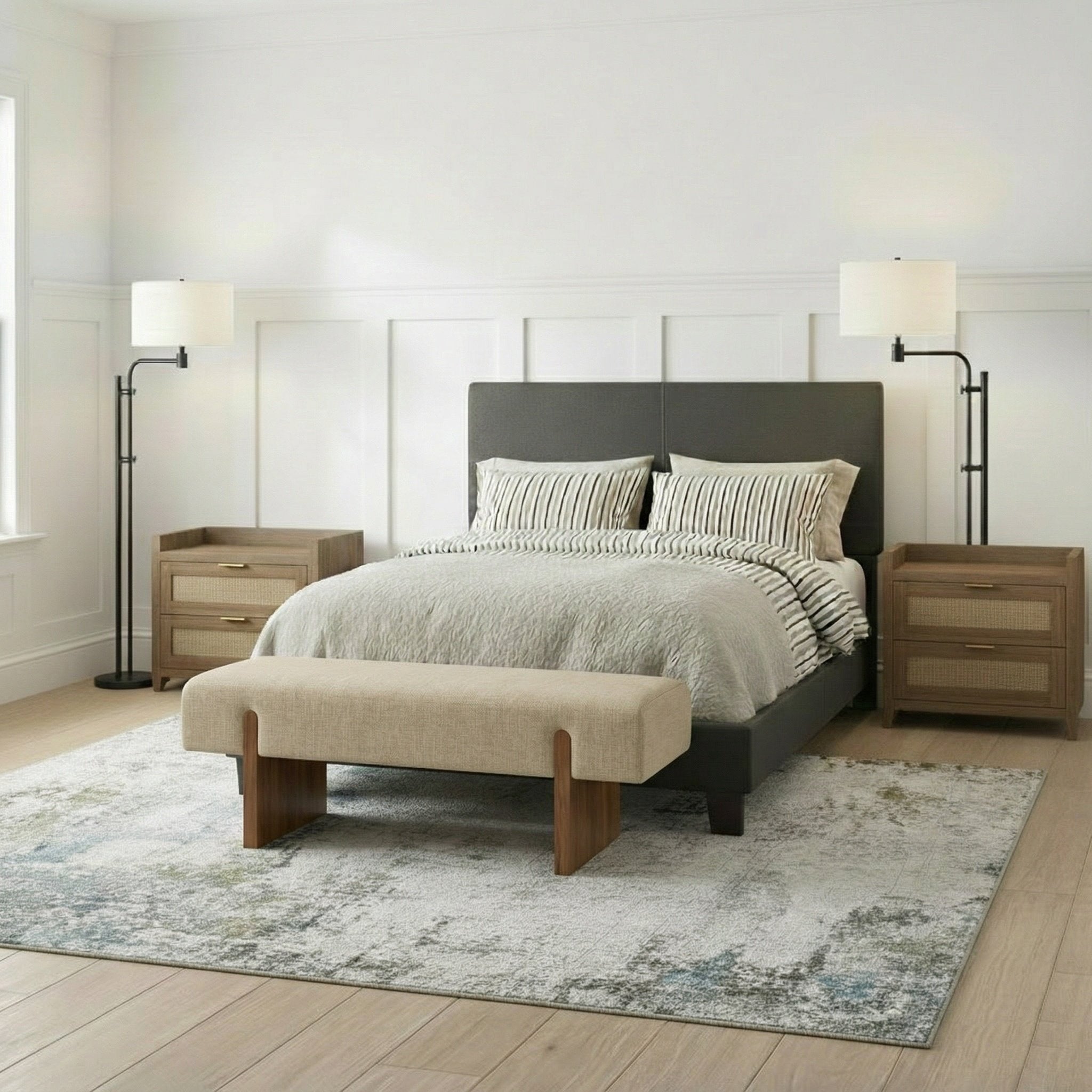 Hommeco 23.6'' W Nightstand (Set of 2)